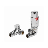 Cutout image of Redroom by Barwick Chrome Corner Thermostatic Radiator Valves